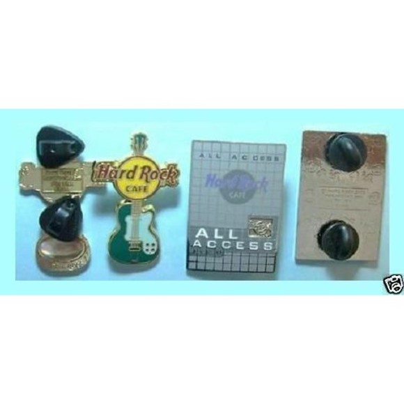 Hard Rock Cafe Pins  2002 ALL Access Pin & Small Guitar Pin - Picture 1 of 1